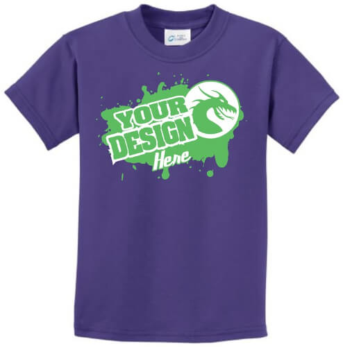 Example Shirt Purple Green Dragon