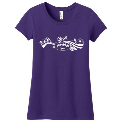 Example Shirt Purple and White